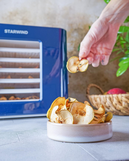 Сушилка для овощей и фруктов STARWIND SFD6431,  синий,  6 поддонов