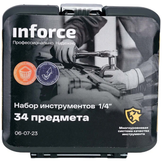 Набор инструментов Inforce 34 предмета 1/4 06-07-23