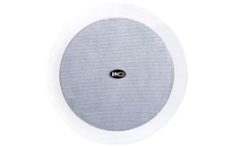 Потолочная акустическая система, 6 дюймов НЧ-динамик, 1.5 ВЧ-твиттер, металлическая задняя крышка, режимы работы: 3.8 Вт -7.5 Вт - 15 Вт - 30 Вт при 100V/8 Ом, врезное отверстие под установку - 202 мм, перегородка из ABS-пластика, металлический гриль/ [