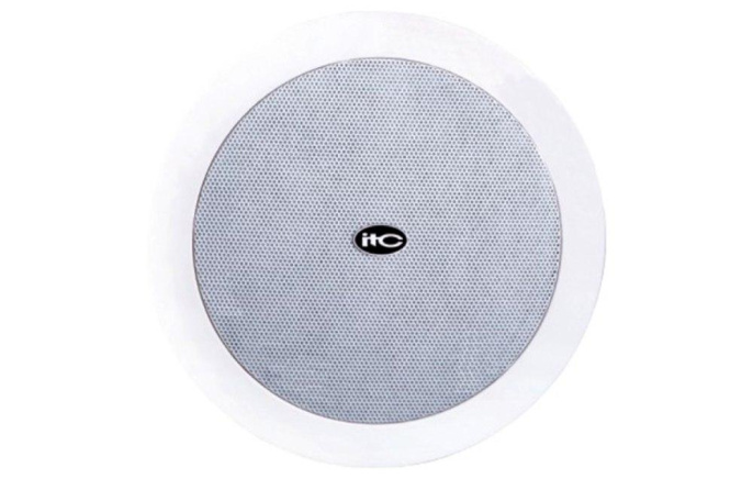 Потолочная акустическая система, 6 дюймов НЧ-динамик, 1.5 ВЧ-твиттер, металлическая задняя крышка, режимы работы: 3.8 Вт -7.5 Вт - 15 Вт - 30 Вт при 100V/8 Ом, врезное отверстие под установку - 202 мм, перегородка из ABS-пластика, металлический гриль/ [