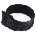 Cablexpert Хомуты-липучки на основе ленты Velcro® VT-110x11BK 110 x 11 мм, черные 12 шт.