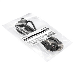 Кабель питания ExeGate OfficePC PC-1.8 450W-Schuko->C13(У) (Евровилка EU/Тип F(Schuko) ->IEC 320 C13 угловой, черный, 1.8м) EX297777RUS