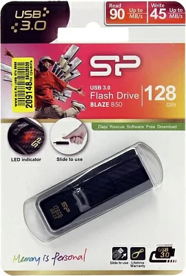 Накопитель Silicon Power Blaze B50 SP128GBUF3B50V1K USB3.0 Flash Drive 128Gb (RTL)