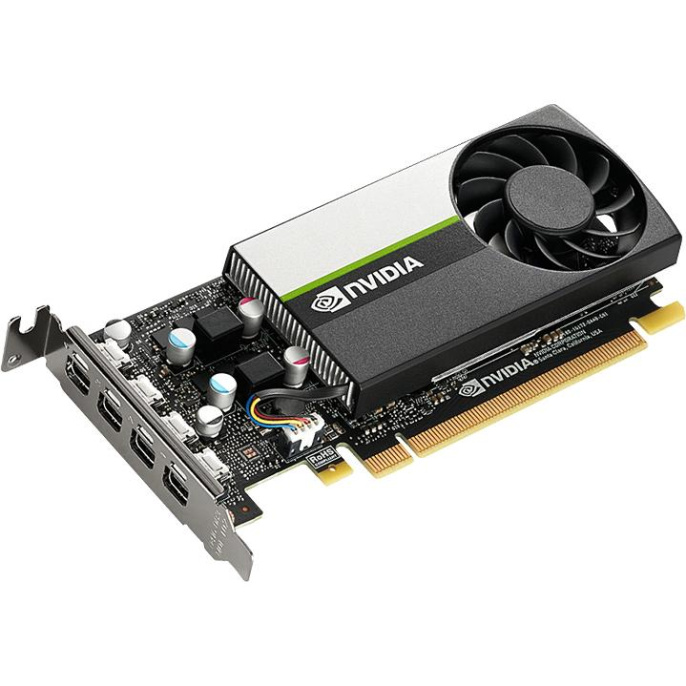 Видеокарта VGA NVIDIA QUADRO T1000 8GB 900-5G172-2570-000, GDDR6/128-bit, PCIe 3.0, 4xmDP, 1-slot, BOX/RTL/PB