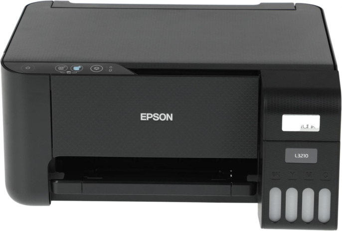 МФУ струйное Epson EcoTank L3210 (103) цветная печать, A4, с СНПЧ, черный [c11cj68405/c11cj68403]