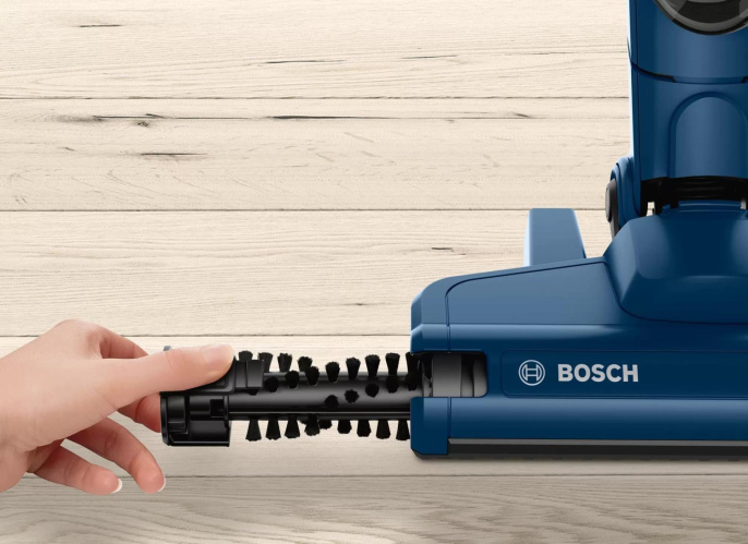 Вертикальный пылесос Bosch BCHF2MX20, 150Вт, синий/черный