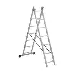 Двухсекционная алюминиевая лестница SevenBerg 2x7 ступеней 920207