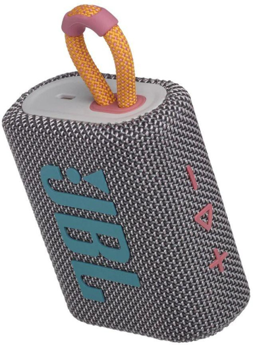 Колонка портативная JBL GO 3, 4.2Вт, серый [jblgo3gry]