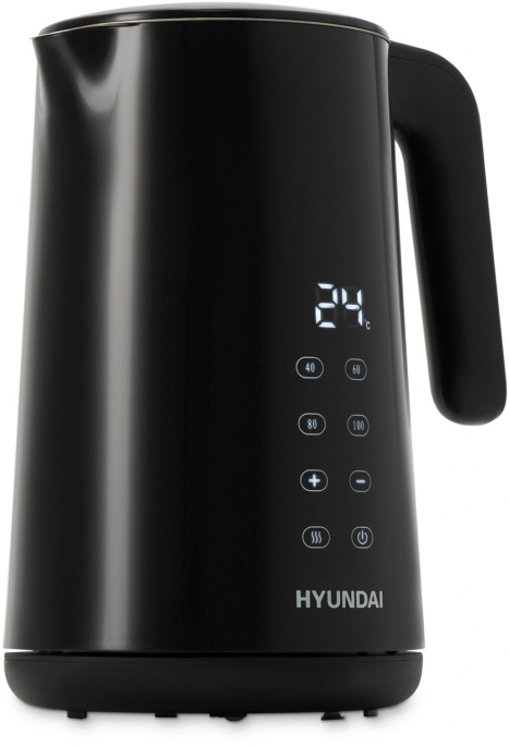 Чайник электрический Hyundai HYK-S4017 1.7л. 2200Вт черный корпус: металл