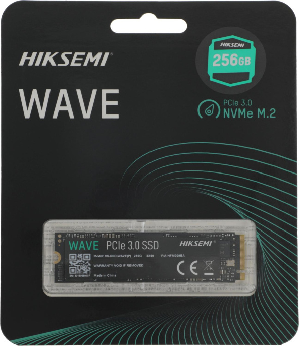 SSD накопитель Hikvision HS-SSD-WAVE(P) 256G 256ГБ, M.2 2280, PCIe 3.0 x4,  NVMe,  M.2