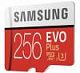 Карта памяти Samsung EVO Plus MB-MC256HA/RU microSDXC Memory Card 256Gb Class10 UHS-I U3+ microSD-- SD Adapter