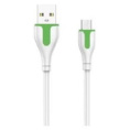 LDNIO LS572/ USB кабель Micro/ 2m/ 2.1A/ медь: 86 жил/ White&Green