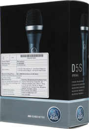 Микрофон проводной AKG D5S черный