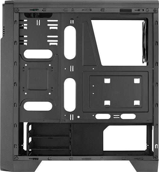 Корпус ATX Aerocool Ore Saturn FRGB-G-BK-v1, Midi-Tower, без БП,  черный [ore frgb-g-bk-v1]