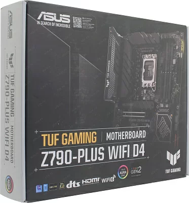 Материнская плата Asus TUF GAMING Z790-PLUS WIFI D4 Soc-1700 Intel Z790 4xDDR4 ATX AC`97 8ch(7.1) 2.5Gg RAID+HDMI+DP (90MB1CR0-M0EAY0)