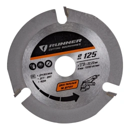 Диск пильный по дереву (125х22.2 мм; 3 зуба) для УШМ Runex 551125