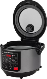 Мультиварка Polaris PMC 0573AD, 750Вт, серебристый/черный