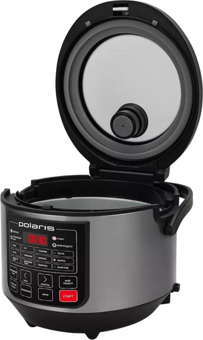 Мультиварка Polaris PMC 0573AD, 750Вт, серебристый/черный