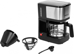 Кофеварка RED SOLUTION RCM-M1528, капельная, черный / серебристый