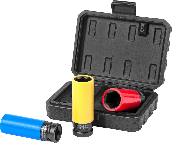 Набор торцевых головок Av Steel AV-729203 в комплекте 3 предмета