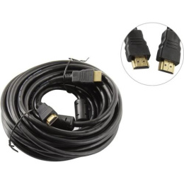 Кабель HDMI ExeGate EX-CC-HDMI2-7.5F 19M/19M, v2.0, 7,5м, 4K UHD, Ethernet, ферритовые кольца, позолоченные контакты EX294696RUS