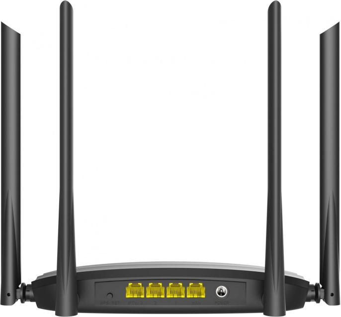 Wi-Fi роутер Digma DWR-AC1201,  Wi-Fi 5,  AC1200,  2.4/5ГГц, 3 LAN,  черный