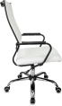 Кресло руководителя Бюрократ CH BALANCE SL, экокожа, до 150кг, топ-ган, фиксированные подлокотники,  белый