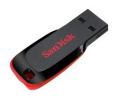 USB Flash SanDisk Cruzer Blade Black 32GB (SDCZ50-032G-B35) 32 ГБ, USB 2.0 Type-A, без колпачка, пластик, цвет черный/красный