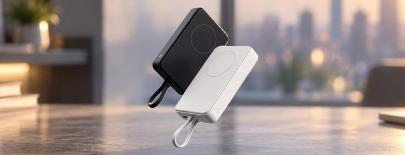 Пауэрбанк Xiaomi Magnetic Power Bank 10000: встроенный кабель и беспроводная зарядка Qi 2.2