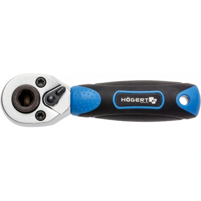Трещотка для насадок и бит HOEGERT TECHNIK 1/4 HT1R391