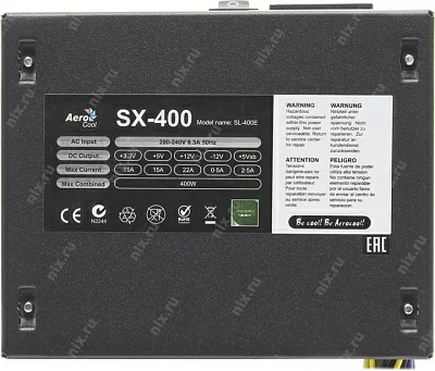 Блок питания Aerocool SX-400 (RTL) 400W SFX (24+2x4пин)