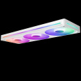 Кулер для корпуса ПК/ Case Cooler NZXT F360 RGB Core 120x120x25mm, 4-pin PWM, RGB, 75.12CFM, 30dBA, 2400RPM, White, Single-Frame RGB Fan Unit RF-U36HF-W1