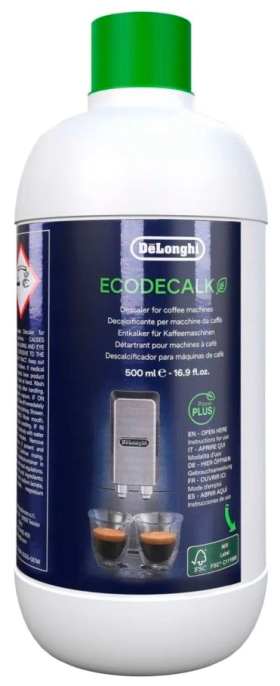 Декальцинатор DeLonghi DLSC500 AS00006183 средство от накипи для кофемашины и кофеварки/для чайников и термопотов, сделанное на основе молочной кислоты