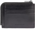 Чехол для кредитных карт Piquadro Philip PP4822W136R/N, кожа натуральная, черный