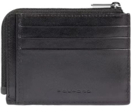 Чехол для кредитных карт Piquadro Philip PP4822W136R/N, кожа натуральная, черный