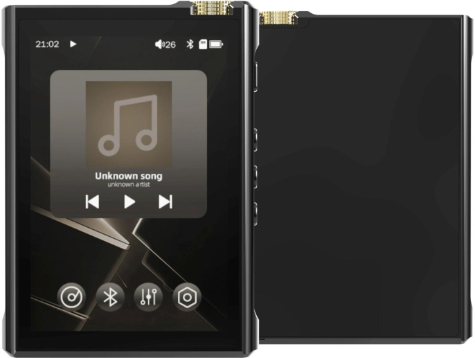 MP3 плеер Digma XT7 flash,  черный/золотистый