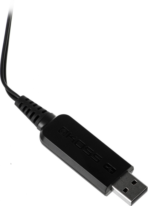 Гарнитура Koss SB45-USB,  для компьютера, мониторные,  проводные, черный  / серебристый [15116464]