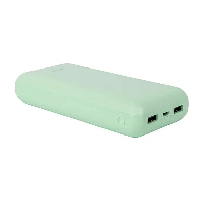 Perfeo Powerbank COLOR VIBE 20000 mah + Micro usb /In Micro usb /Out USB 1 А, 2.1A/ Mint (PF_D0169)