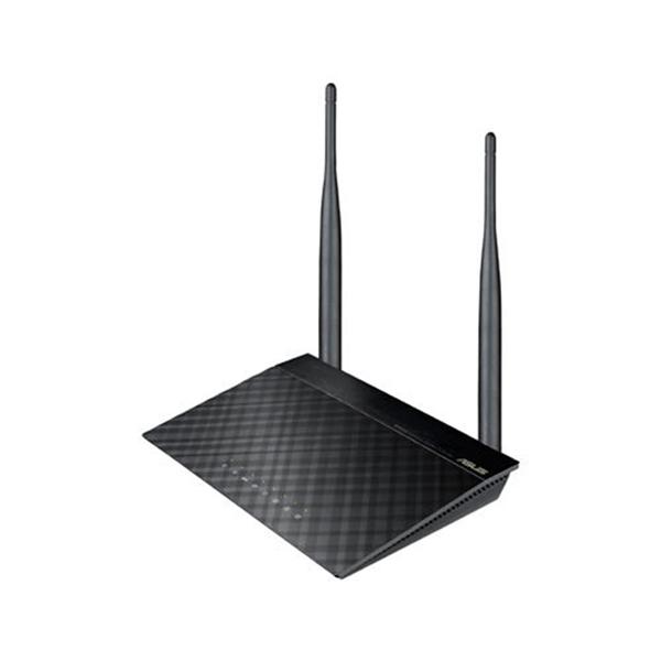 Wi-Fi роутер ASUS RT-N12E,  Wi-Fi 4,  N300,  2.4ГГц, 4 LAN,  черный