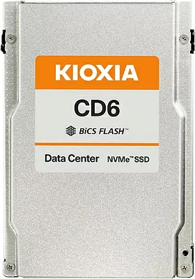 Твердотельный накопитель SSD KIOXIA 2.5" U.3 1920GB KIOXIA Enterprise SSD KCD61LUL1T92 PCIe Gen4x4 with NVMe 1.4, KCD61VUL1T60 5800/1150, IOPS 700/30K, MTBF 2.5M, TLC, 1DWPD, 15mm, Bulk