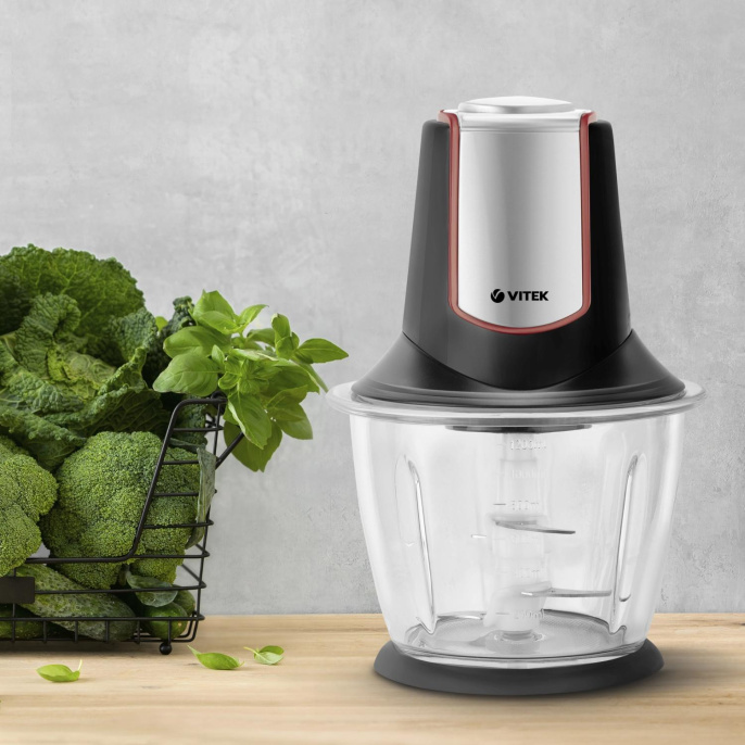 Измельчитель ручной Vitek VT-7135 1.2л 500Вт черный