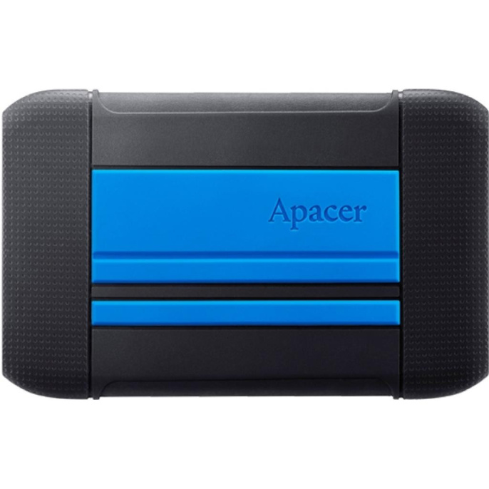 Внешний жесткий диск Apacer AC633 2TB AP2TBAC633U-1 2.5", интерфейс: USB 3.2 Gen1 5 Гбит/с , разъем подключения: USB 3.2 Gen1 Type-A 5 Гбит/с , питание: USB, материал корпуса: пластик, синий/черный