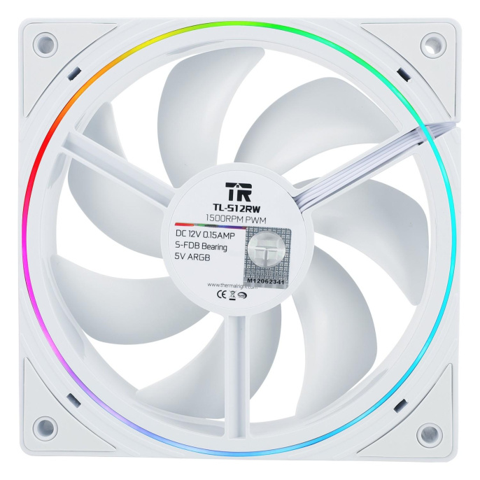 Thermalright Вентилятор TL-S12RW / Reverse / ARGB / 120mm PWM / TRTLS12RW