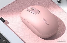 Беспроводная компьютерная мышьUGREEN MU105 90686 2.4G Wireless Mouse. Цвет: вишнево-розовый