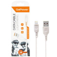 Кабель GoPower GP01L USB m -Lightning m 1.0м 2.4A ПВХ белый 1/800 00-00018567