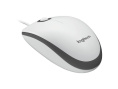 Мышь Logitech M100, оптическая, проводная, USB, белый и черный [910-006764]