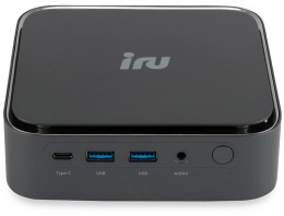 Неттоп IRU Tactio 513 i5 1235U 1.3 16Gb SSD512Gb Iris Xe без ОС GbitEth WiFi BT 120W серый RUS 2189397