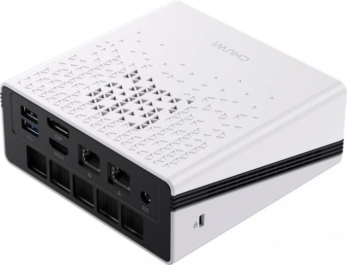 ПК Мини Chuwi UBox Ryzen 5 6600H 3.3 16Gb SSD512Gb 660M Windows 11 Pro 2x2.5GbitEth WiFi BT 90W белый/черный