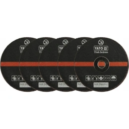 Диск отрезной по металлу (5 шт; 75х9.5х2 мм) YATO YT-0994