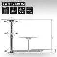 Кронштейн для TV/монитора 13"-34" настенный ExeGate EWM1-3420-02 VESA 75x75, 100x100, макс.нагрузка 35 кг, наклон -10°/+10°, поворот -90°/+90°, вращение 360°, расстояние до стены 35-365мм, цвет черный EX297366RUS